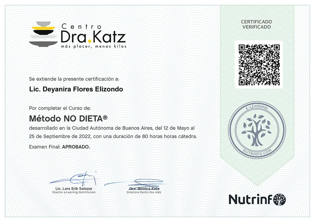 Curso Método No Dieta - Deyanira Flores