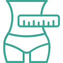 Ícono de circunferencia de cintura