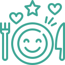 Ícono de relación con la comida